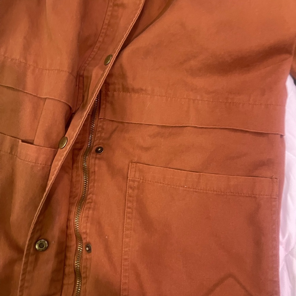 Forever 21 stylish rust orange spring jacket